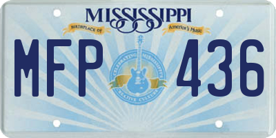 MS license plate MFP436
