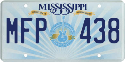 MS license plate MFP438