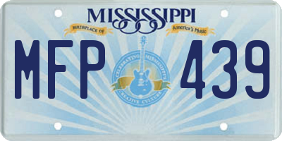 MS license plate MFP439
