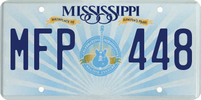 MS license plate MFP448