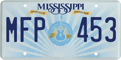 MS license plate MFP453