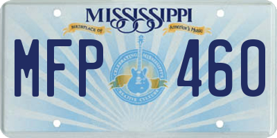 MS license plate MFP460