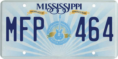 MS license plate MFP464