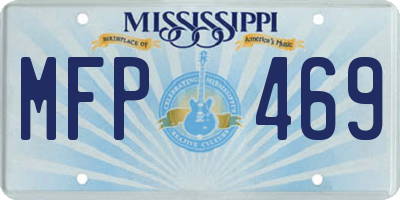 MS license plate MFP469