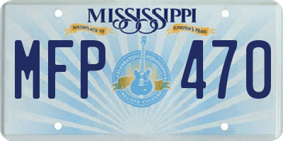 MS license plate MFP470