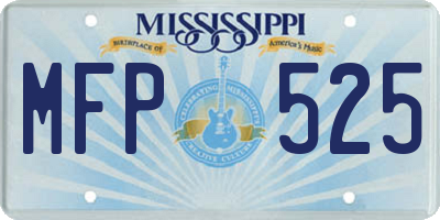 MS license plate MFP525