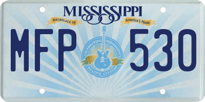 MS license plate MFP530