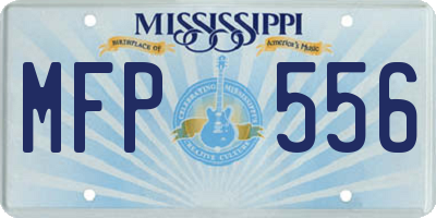 MS license plate MFP556