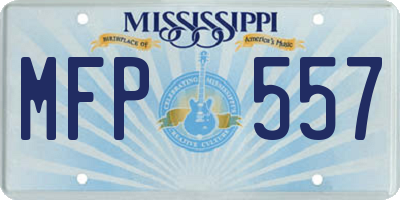 MS license plate MFP557