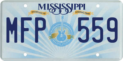MS license plate MFP559