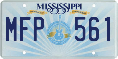 MS license plate MFP561
