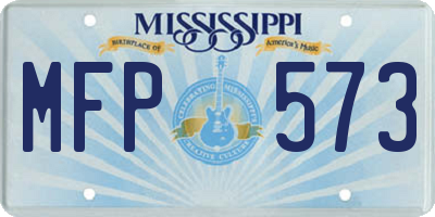 MS license plate MFP573