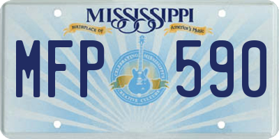 MS license plate MFP590