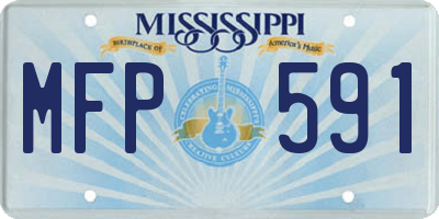 MS license plate MFP591