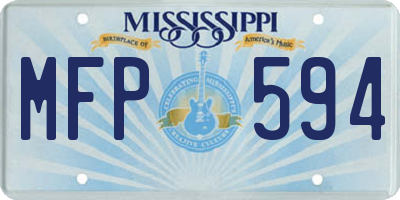 MS license plate MFP594