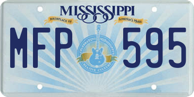 MS license plate MFP595