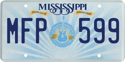 MS license plate MFP599