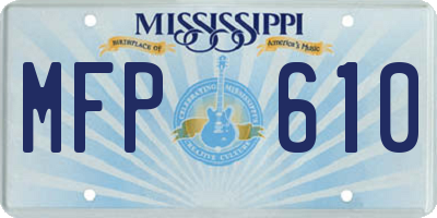 MS license plate MFP610