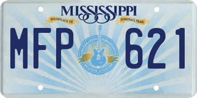MS license plate MFP621