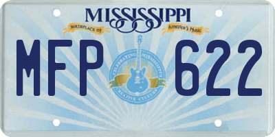 MS license plate MFP622