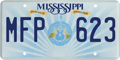 MS license plate MFP623