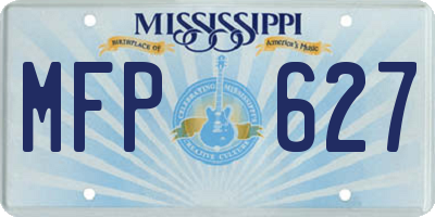 MS license plate MFP627
