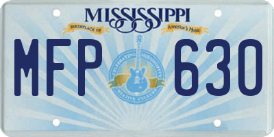 MS license plate MFP630
