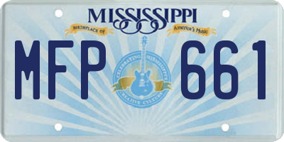 MS license plate MFP661