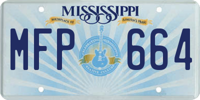 MS license plate MFP664