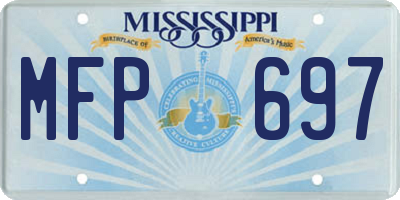 MS license plate MFP697