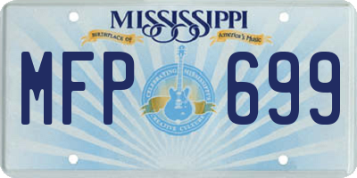 MS license plate MFP699