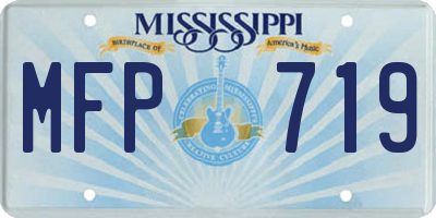 MS license plate MFP719