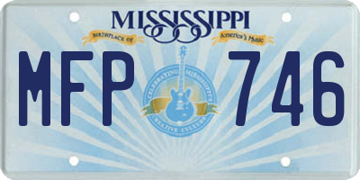 MS license plate MFP746