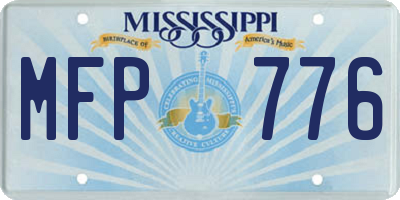 MS license plate MFP776