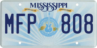 MS license plate MFP808