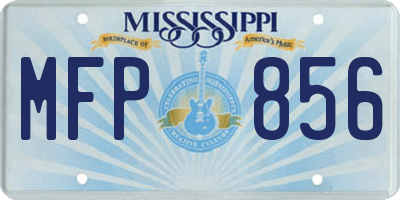 MS license plate MFP856