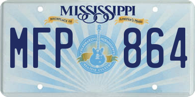 MS license plate MFP864