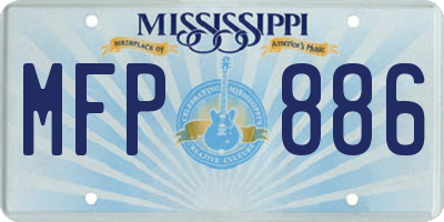 MS license plate MFP886