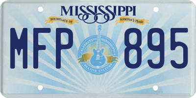 MS license plate MFP895