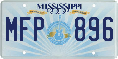MS license plate MFP896
