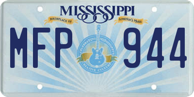 MS license plate MFP944