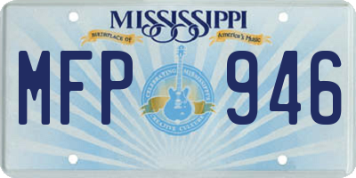 MS license plate MFP946