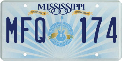 MS license plate MFQ174