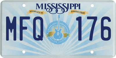 MS license plate MFQ176
