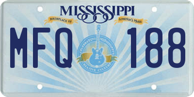 MS license plate MFQ188