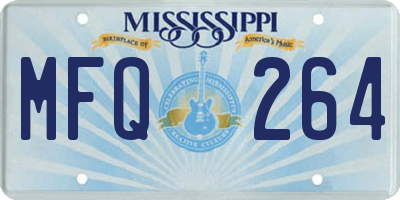 MS license plate MFQ264