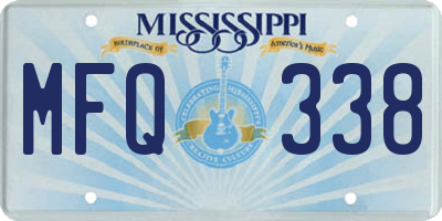 MS license plate MFQ338
