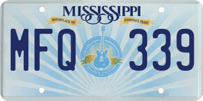 MS license plate MFQ339