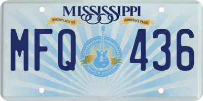 MS license plate MFQ436