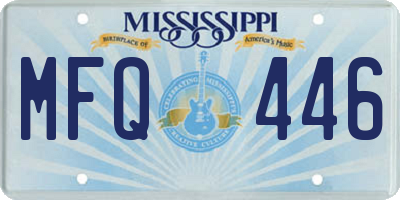 MS license plate MFQ446